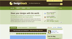 Desktop Screenshot of designsnack.com