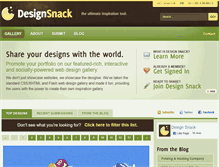 Tablet Screenshot of designsnack.com